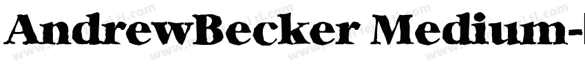 AndrewBecker Medium字体转换